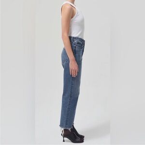 Agolde 90's Crop Mid Rise Loose Straight - Oblique Size 25
